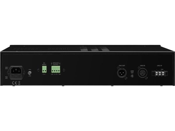Monacor PA-900S, 1.0 kanaler, 160 W, 0,5%, 80 dB, Klemmer, AC