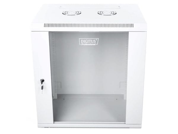DIGITUS Professional DN-W19 12U/450 - Skap - veggmonterbar - grå, RAL 7035 - 12U - 19"