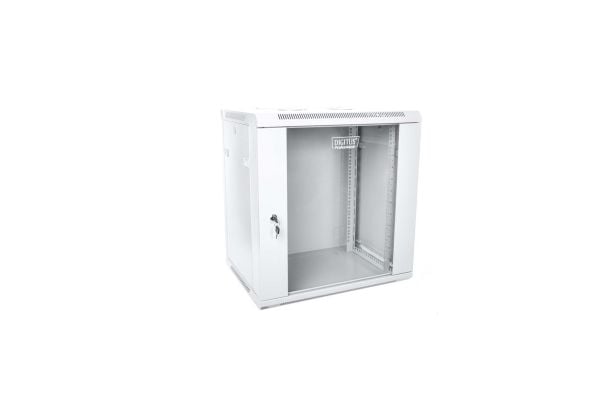 DIGITUS Professional DN-W19 12U/450 - Skap - veggmonterbar - grå, RAL 7035 - 12U - 19"