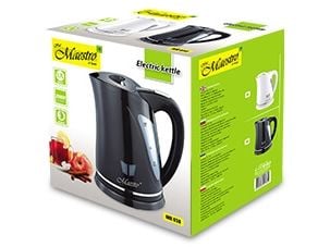 Feel Maestro MR038 black, 1,7 l, 2000 W, Sort, Plast, Vannivåindikator, Overopphetingsbeskyttelse