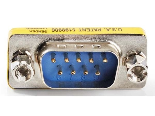 Nedis CCGB52811ME, D-SUB, Blå, Sølv, Hankjønn, Rett, Metall, Nickel