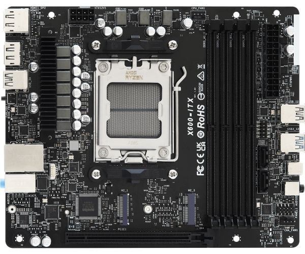 ASRock DeskMeet X600 - Rackmonterbar inntil - RAM 0 GB - uten HDD - uten OS - monitor: ingen