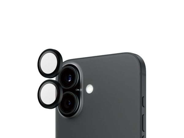 PanzerGlass Hoops - Linsebeskytter for mobiltelefon - svart - for Apple iPhone 16, 16 Plus