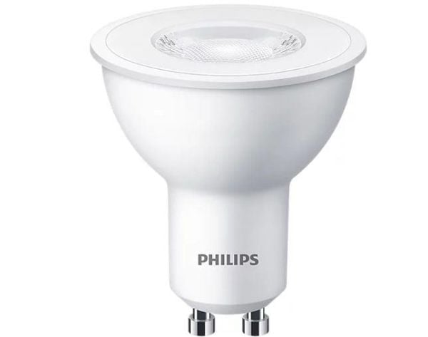 Philips - LED-pære for søkelys - form: PAR16 - klar finish - GU10 - 4.7 W (ekvivalent 50 W) - klasse F - varmt hvitt lys - 2700 K (en pakke 3)