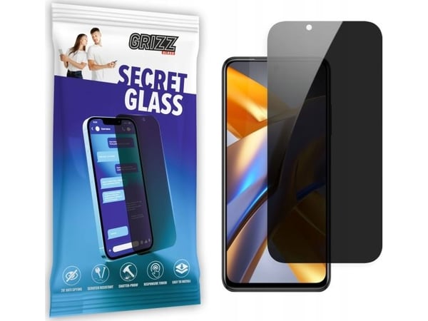 GrizzGlass SecretGlass -yksityisyyslasi POCO M5:lle