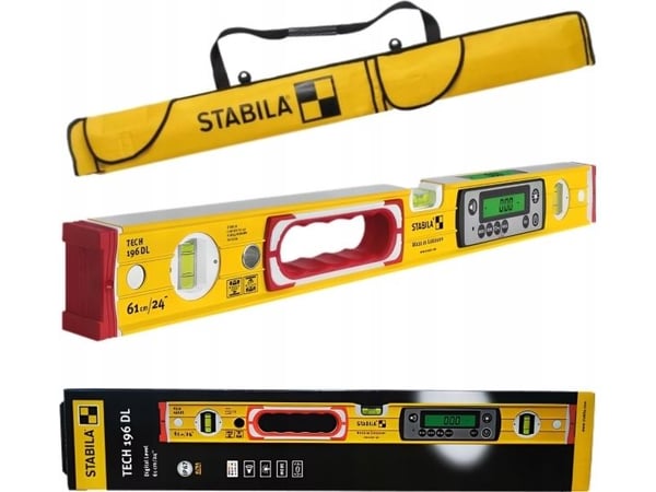 Stabila TECH 196 DL 19824 Digital farpas #####med slipstopper, #####inkl. Pose 183 cm 0,5 mm/m