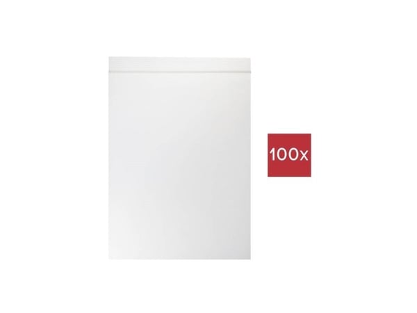 TRU COMPONENTS trykklukkepose uten tekstetiketter 170x120 mm transparent polyetylen (100 stk.)