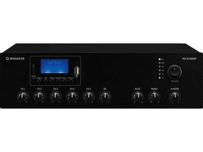Monacor PA-812DAP ELA-vahvistin 120 W 1-kanavainen 1-alueinen