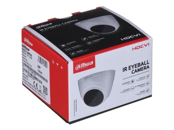Dahua Technology Cooper DH-HAC-T1A21-0280B, Overvåkningskamera, Utendørs, Koblet med ledninger (ikke trådløs), 46,9 m, Tak/vegg/stang, Hvit