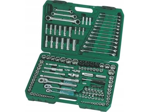 Verktøyssett SATA skiftenøkkelsett 150 deler 1/4" 3/8" 1/2" koffert