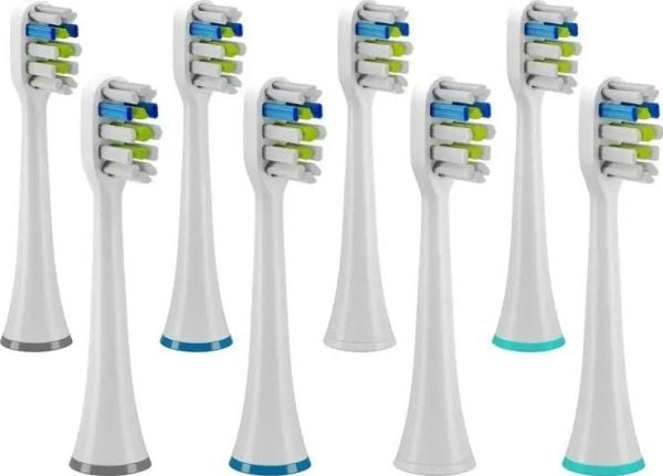 TrueLife SonicBrush UV utskiftingshoder, hvite sensitive 8-pakning