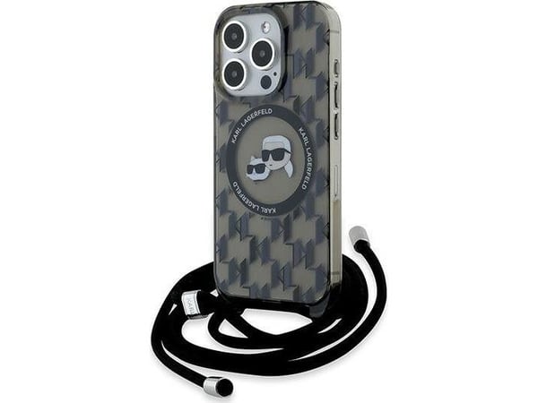 Apple iPhone 15 Pro Max Karl Lagerfeld Hardcase IML Crossbody Monogram Karl & Choupette Head MagSafe (KLHMP15XHCKCKLCK) puhelimen tapauksessa m... Apple iPhone 15 Pro Max Karl Lagerfeld Hardcase IML Crossbody Monogram Karl & Choupette Head MagSafe (KLHMP15XHCKCKLCK) puhelimen tapauksessa m...