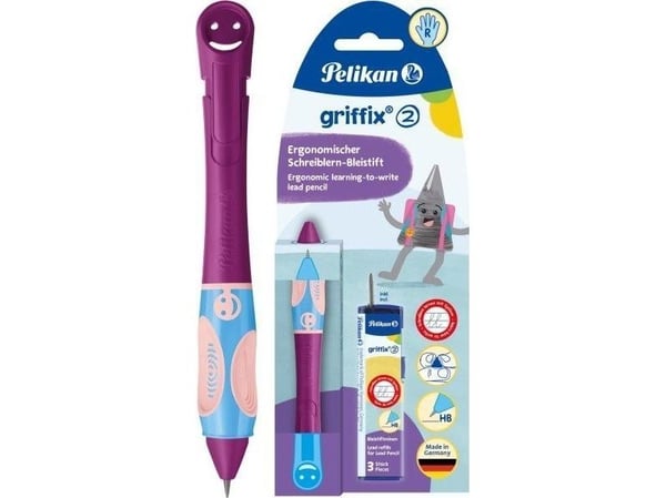 Pelikan griffix, Bærsmak, Plast, Mørkegrå, HB, 1 stykker, Tyskland
