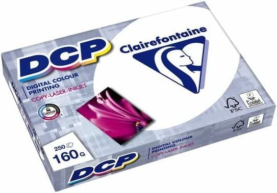 Clairefontaine 1843C, Laser-/Inkjet-utskrift, A3 (297x420 mm), 250 ark, 160 g/m², Hvit, 160 µm
