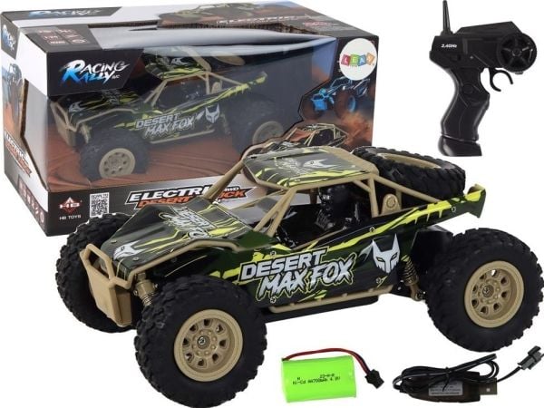 LeanToys Fjernstyrt terrengbil R/C 1:24 Brun-grønn