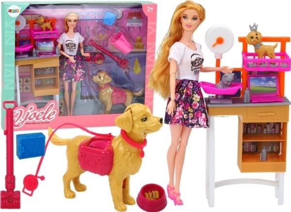 LeanToys dukkesett med hunder, katter Karma – veterinærtilbehør