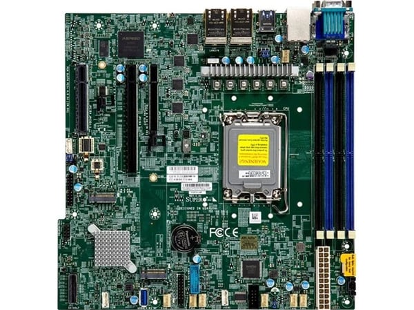 Supermicro X13SCH-LN4F, Intel, LGA 1700, Intel® Pentium®, Intel® Xeon®, DDR5-SDRAM, 128 GB, DIMM