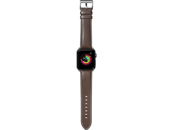 Laut Laut Oxford Watch Strap - Ekte lærrem for Apple Watch 42/44 mm (Espresso)