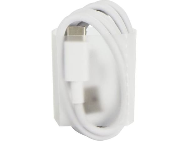 USB-kabel Partner Tele.com USB-A till USB-C 1 m - vit (5901737862037)