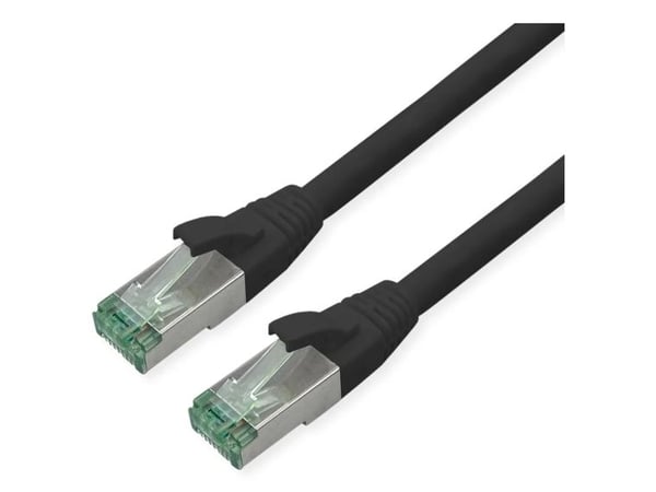 ROLINE RM S/FTP patchkabel Kat6A/Kl. EA TPE schwarz 15 m - FTP - PIMF (21.45.3258)