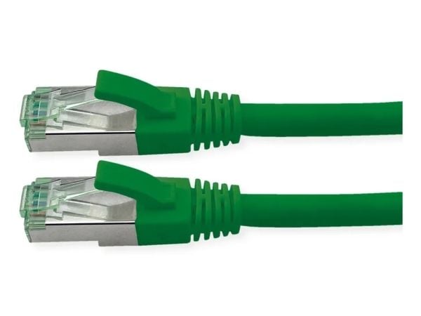 ROLINE RM S/FTP patch-kaapeli Cat6A/Cl.EA TPE vihreä 0.5m - FTP - PIMF (21.45.3230)