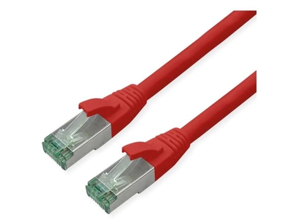 ROLINE RM S/FTP patchkabel Cat6A/Kl.EA TPE rød 10 m - FTP - PIMF (21.45.3217)