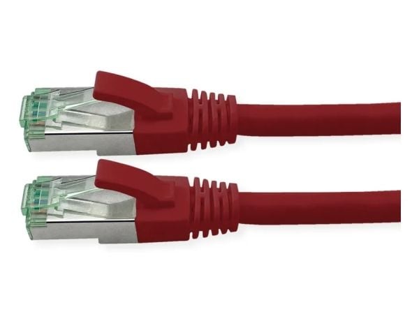 ROLINE RM S/FTP patchkabel Kat6A/Kl. EA TPE rød 15 m - FTP - PIMF (21.45.3218)