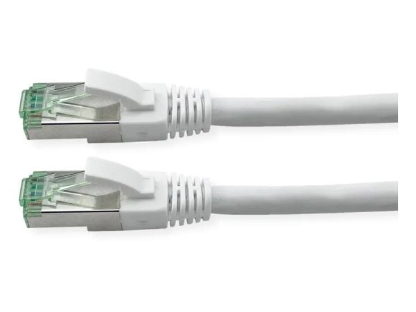 ROLINE RM S/FTP Patchkabel Cat6A/Kl.EA TPE weiss 7m - FTP - PIMF, 7 m, Cat6a, S/FTP (S-STP), RJ-45, RJ-45, Hvit