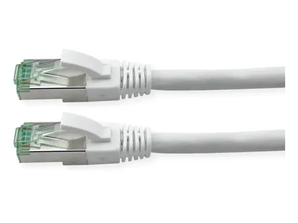 ROLINE RM S/FTP Patchkabel Cat6A/Kl.EA TPE weiss 20m - FTP - PIMF, 20 m, Cat6a, S/FTP (S-STP), RJ-45, RJ-45, Hvit