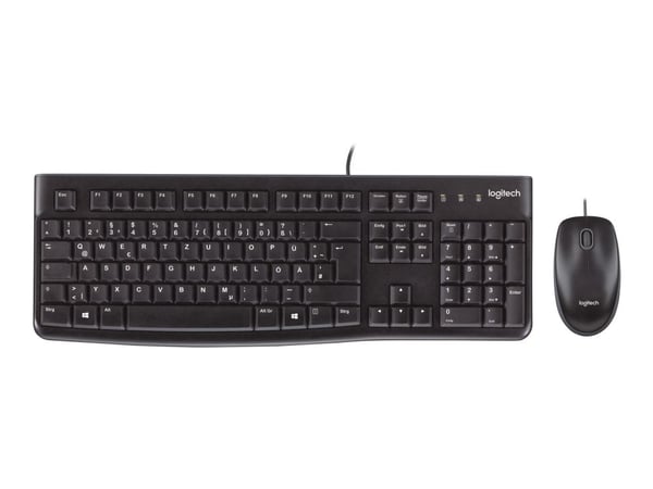 Logitech Desktop MK120 - Sats med tangentbord och mus - USB - portugisisk