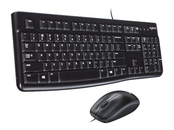 Logitech Desktop MK120 - Sats med tangentbord och mus - USB - portugisisk