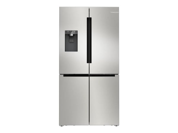 Bosch Serie | 6 KFD96APEA - Kylskåp/frys - nedre frys med fransk dörr med vattenbehållare, isbehållare - bredd: 90.5 cm - djup: 73.1 cm - höjd: 183...