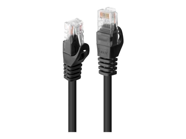 Lindy 48196, 7,5 m, Cat6, U/UTP (UTP), RJ-45, RJ-45, Musta