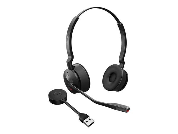 Jabra Engage 55 SE Stereo - Hodesett - on-ear - DECT - trådløs - USB-A via DECT adapter - UC-sertifisert