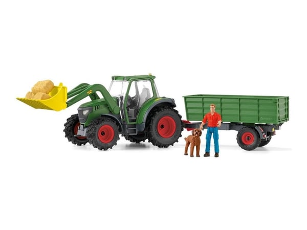 Schleich Traktor med tilhenger