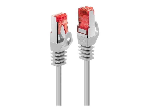 Lindy Basic - Koblingskabel - RJ-45 (hann) til RJ-45 (hann) - 50 cm - SFTP, PiMF - CAT 6 - formstøpt, uten hindringer, flertrådet - kjølig grå