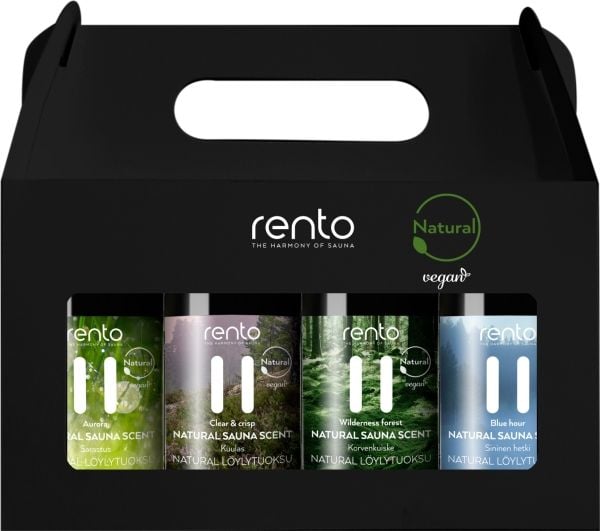 RENT0 duftesett til badstue 4 × 100 ml