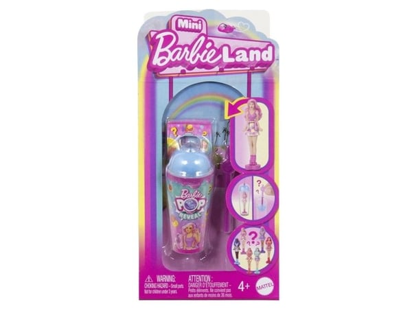 Barbie Mini BarbieLand Clip Strip Assortment, 4 vuosi/vuosia, 70 mm
