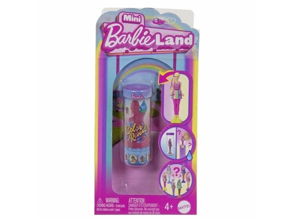 Barbie Mini BarbieLand Clip Strip Assortment, 4 vuosi/vuosia, 70 mm