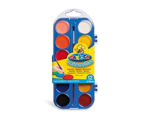 Carioca Watercolors, Multi, 12 kpl