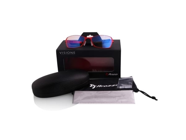 Arozzi Visione VX-500, Unisex, Rektangel, Spilling, Rød, Acetat, Rustfritt stål, Lilla