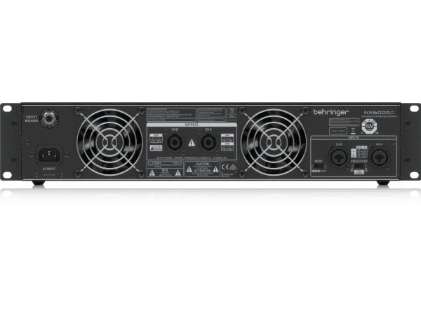 Behringer NX6000, 2.0 kanaler, 3000 W, D, 48 dB, 4 ohm (O), 8 ohm (O)
