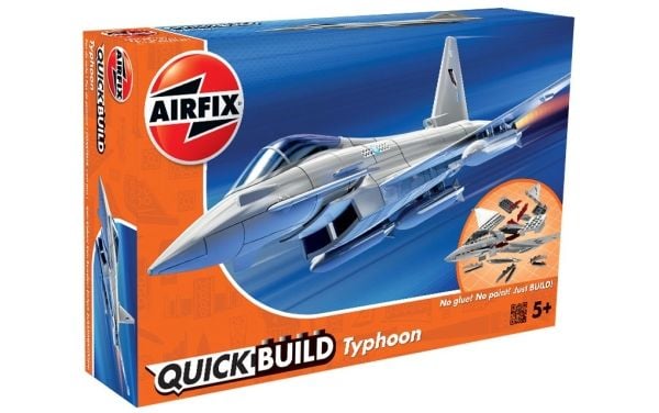 Airfix Eurofighter Typhoon, Flymodell med fastvinge, Monteringssett, Eurofighter Typhoon, 27 stykker, 5 år, Militært luftfartøy