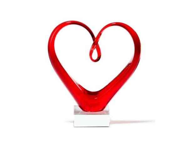 LEONARDO Heart, Rød, Glass, 1 stykker, 1 stykker, CE, 210 mm