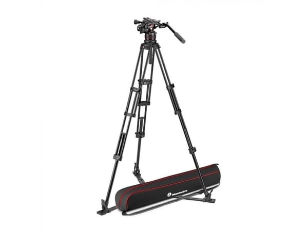 Manfrotto Twin Alu -jalusta, jossa on 612-levityspää