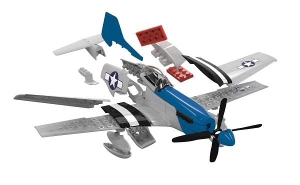 Airfix D-Day P-51D Mustang, Flymodell med fastvinge, Monteringssett, https://www.airfix.com/uk-en/quickbuild-d-day-p-51d-mustang.html, Alle kjønn, ...