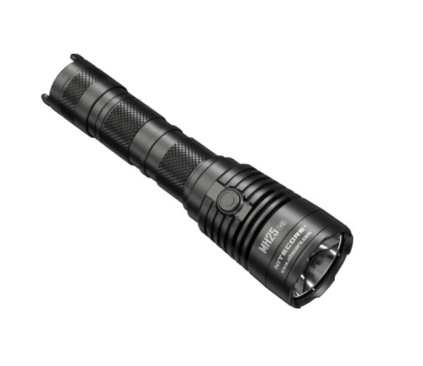 Nitecore MH25 V2, Käsikokoinen taskulamppu, Musta, Alumiini, Painikkeet, 2 m, 2 m