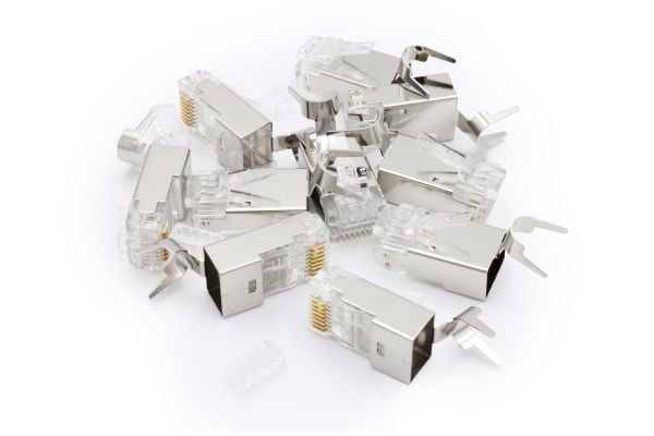 Digitus DIGITUS RJ45 liitin katu 6A suojattu (AWG 22-24 kaapeleille) 10 kpl.