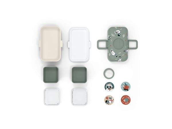 monbento MB Tresor, Lunchväska, Barn, Grön, Polypropylen (PP), Bild, Rektangulär