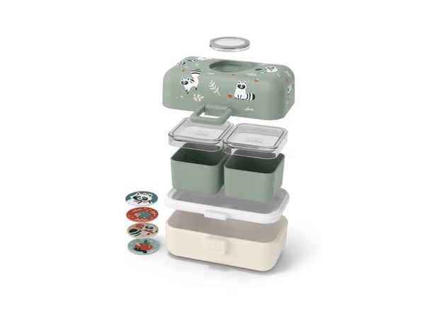 monbento MB Tresor, Lunchväska, Barn, Grön, Polypropylen (PP), Bild, Rektangulär